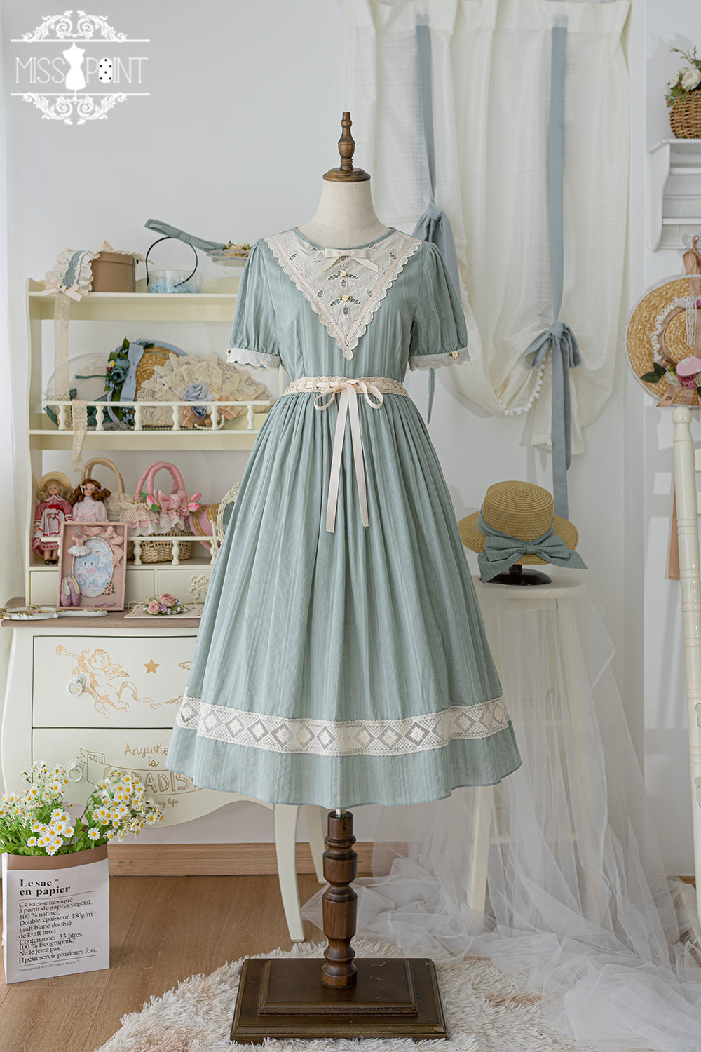 (Buyforme)Miss Point~Happy Summer Elegant Lolita Floral OP Dress   