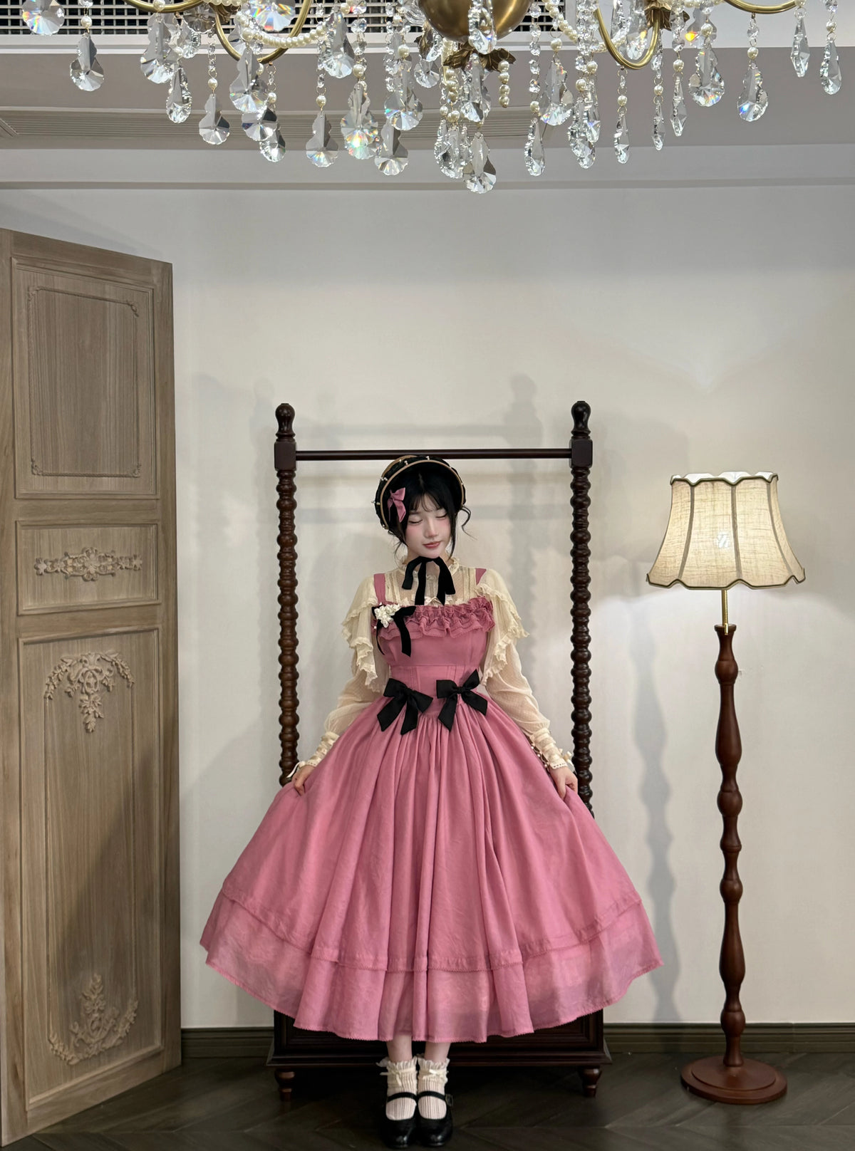 Kiss of Nyx 2.0 - Plus Size Classic Lolita Solid JSK Dress, Boned Waist 45947:869482