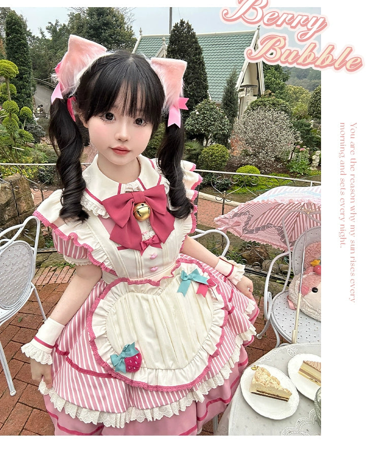 Sakurahime~Berry Bubble~Cute Lolita OP Dress Two Kawaii Styles   