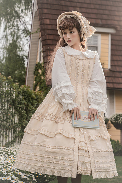 Mumu~Jenga~Elegant Lolita Overlapping Dress Set   