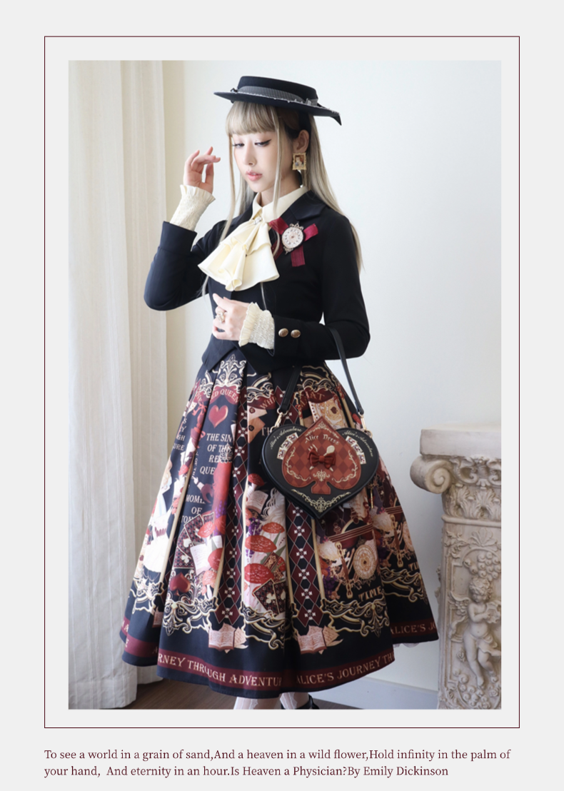 Alice in Wonderland~Holy Night Alice~Classic Lolita Dress Preppy Style Bust-supporting JSK 40466:663820