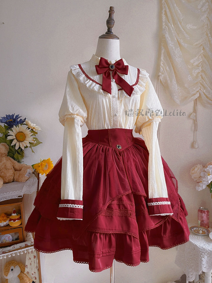 (Buyforme)Uncle Wall Original~Rich Girl~Elegant Lolita SK and Shirt   