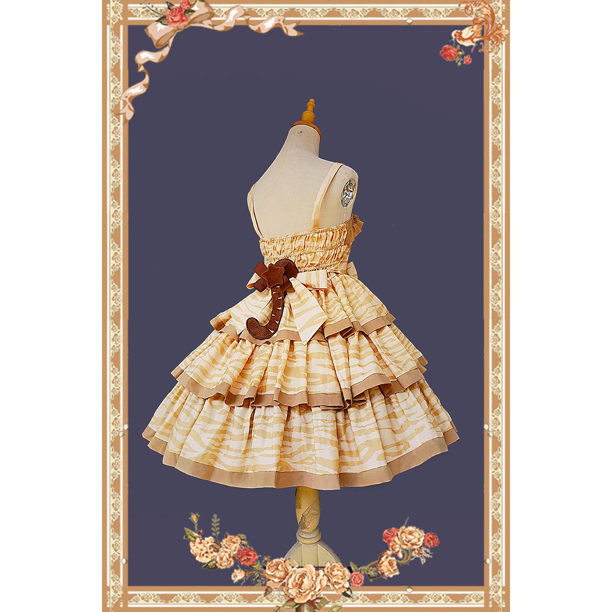Infanta~Cloth Cat~Kawaii Lolita JSK Multi-Color Tiered Ruffles Dress 42774:752568