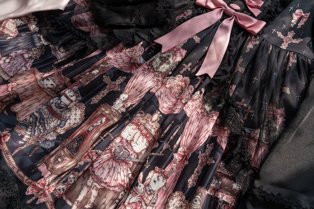 Uncle Wall Original~Missing Lamb Case~Gothic Lolita Dress Set with Sheep Prints 42971:760840