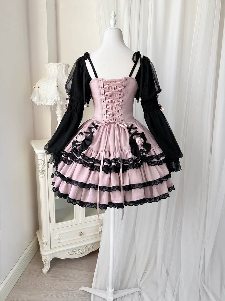 Your Princess~Sweet Lolita OP Dress Palace Girls Princess Sleeve Dress   