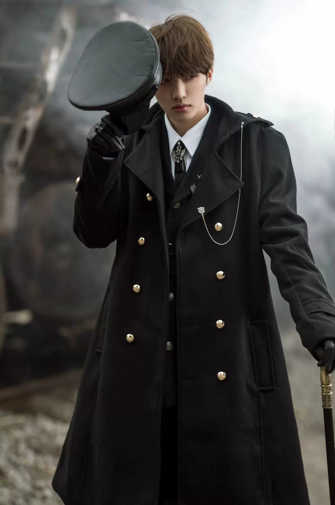 YourHighness~Military Lolita Uniform Autumn Winter Male Coat   