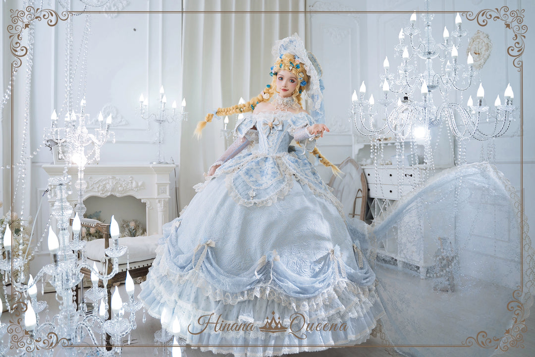 Hinana Queena~With Belle~Bridal Wedding Lolita OP Dress Available for Custom Size 41978:721538