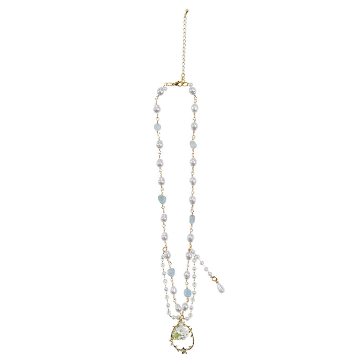 Summer Fairy~IP Collab Sweet Lolita Necklace Brooch Waist Belt Short necklace - white  