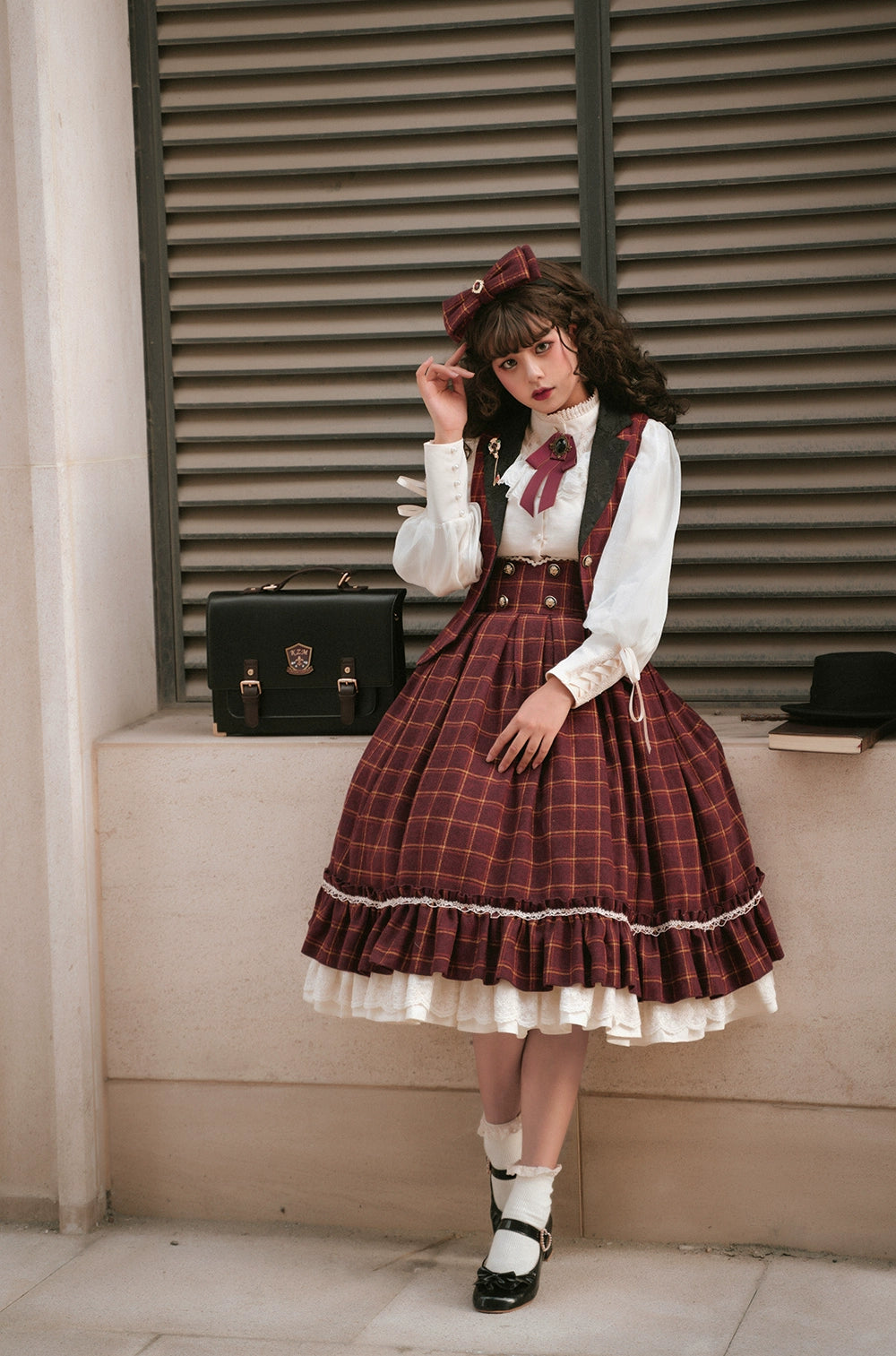 Miss Point~Rose Doll~Elegant Lolita Mutton Sleeve Blouse 32522:385624