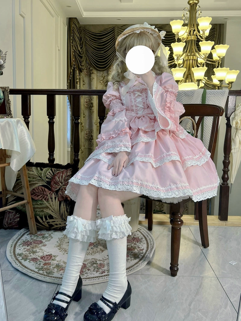 Sugar Girl~Sweet Lolita OP Dress Detachable Sleeves   