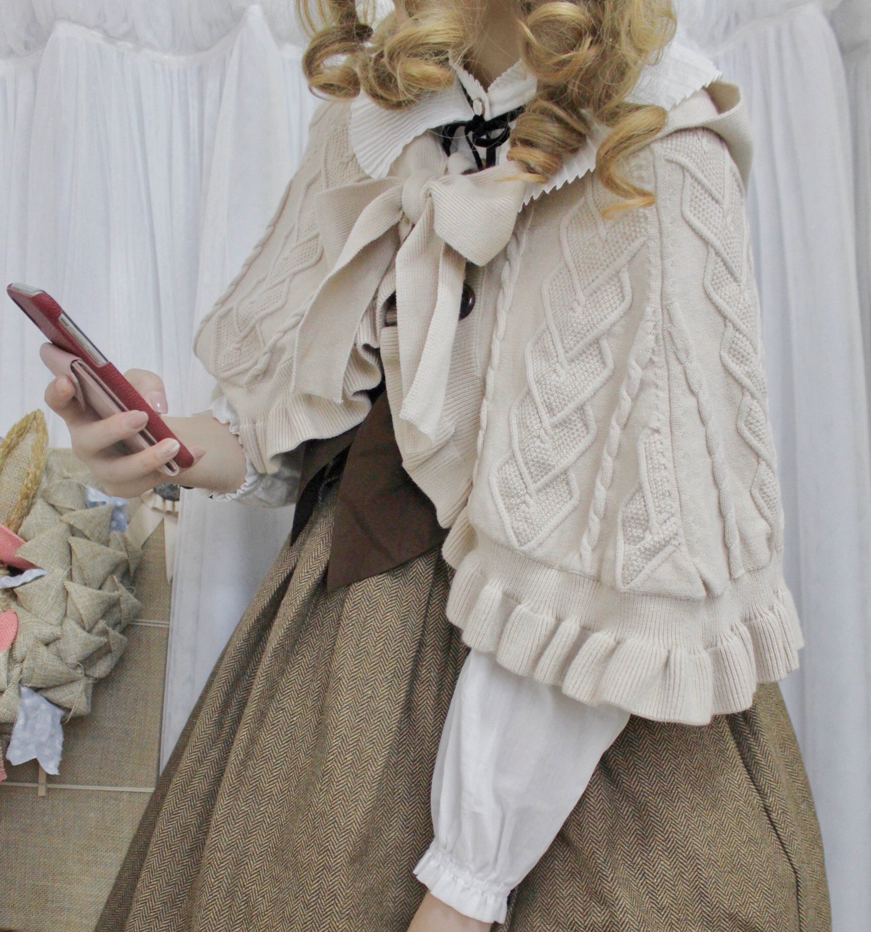 Sara Bell~Little Red Riding Hood~Sweet Lolita Thick Chirstmas Cloak 22398:318880