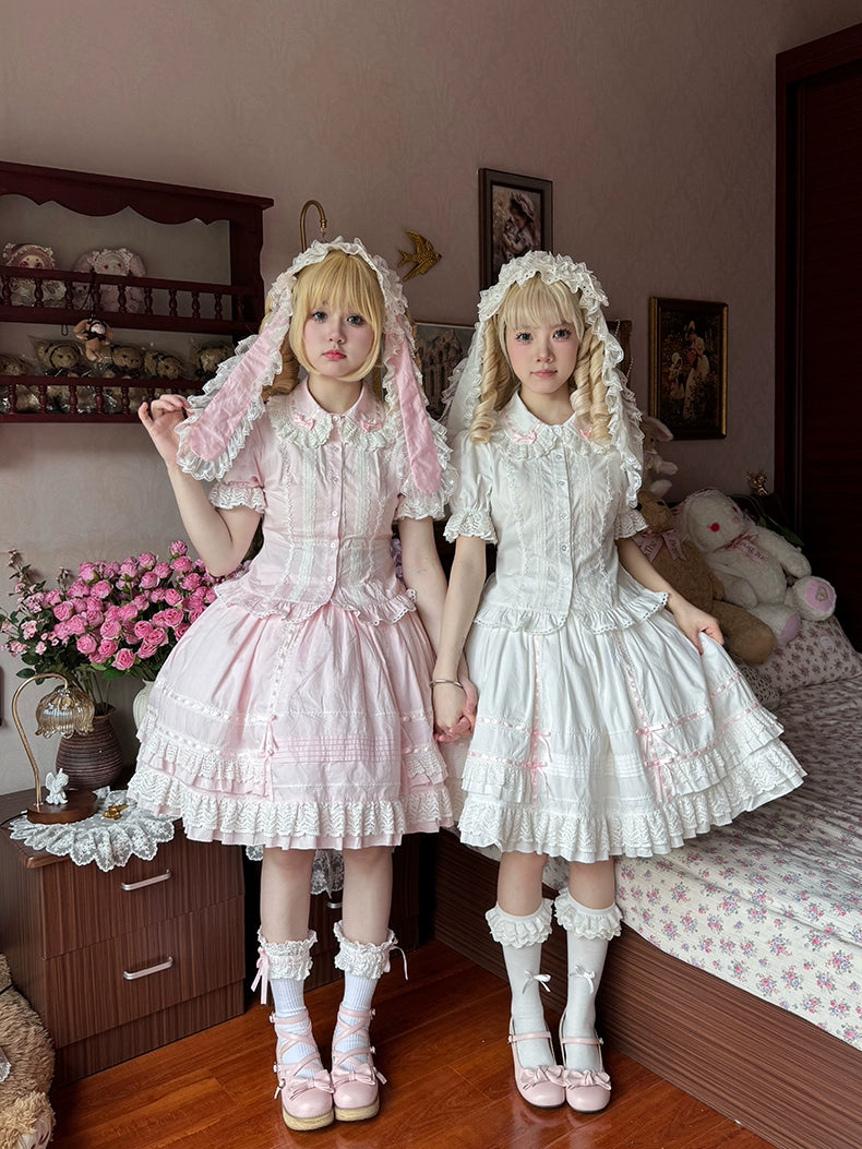 AerialCat - Praying Snowfall - Old School Lolita Skirt Suit Cape Princess Sleeve Shirt 39180:615666