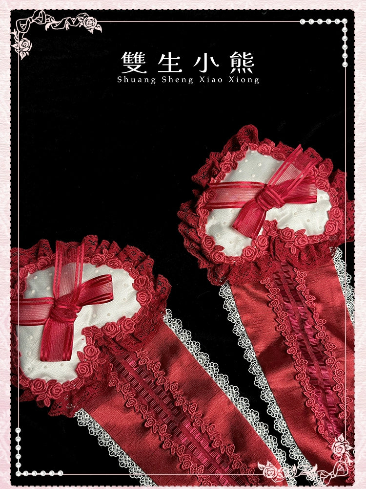 Shuang Sheng Xiao Xiong - Heart of Love - Lace Sweet Lolita Accessory Set 44308:803691