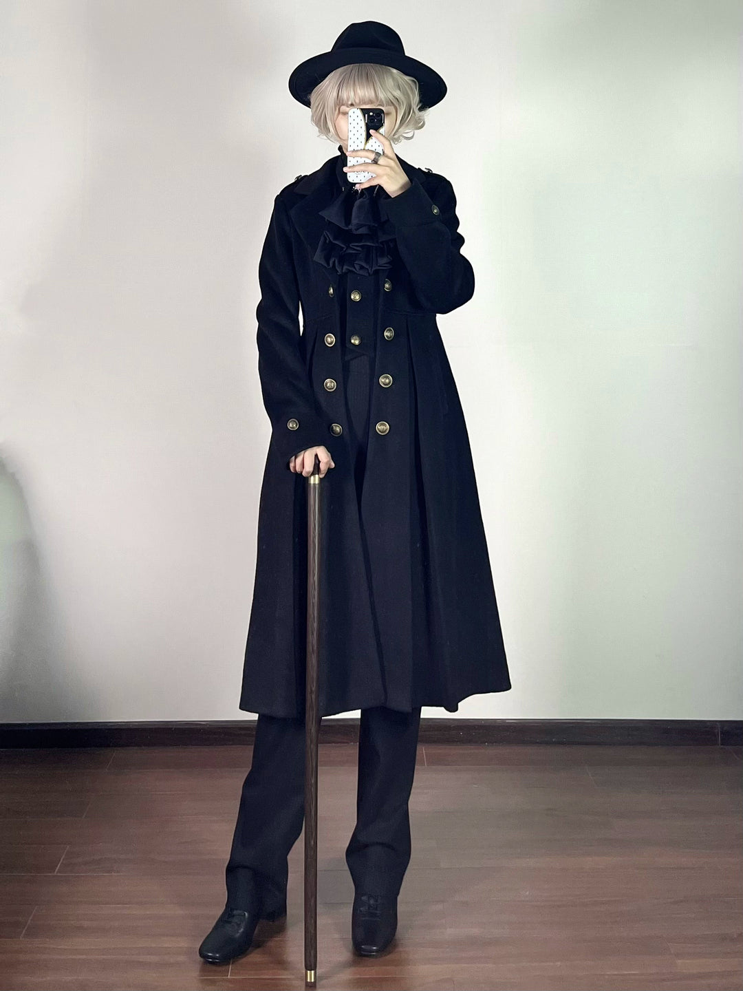 Gazing Galactic~Ouji Lolita Coat Winter Gothic Prince Wool Outwear   