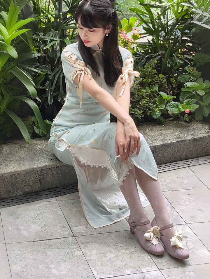 MR.Qiutian~Pictorial Girl~Han Lolita Shoes Retro Lolita Chinese Style Shoes   