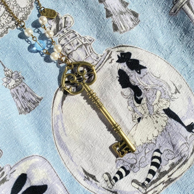 Halloween Alice~Vintage Lolita Key-Shaped Sweater Chain   