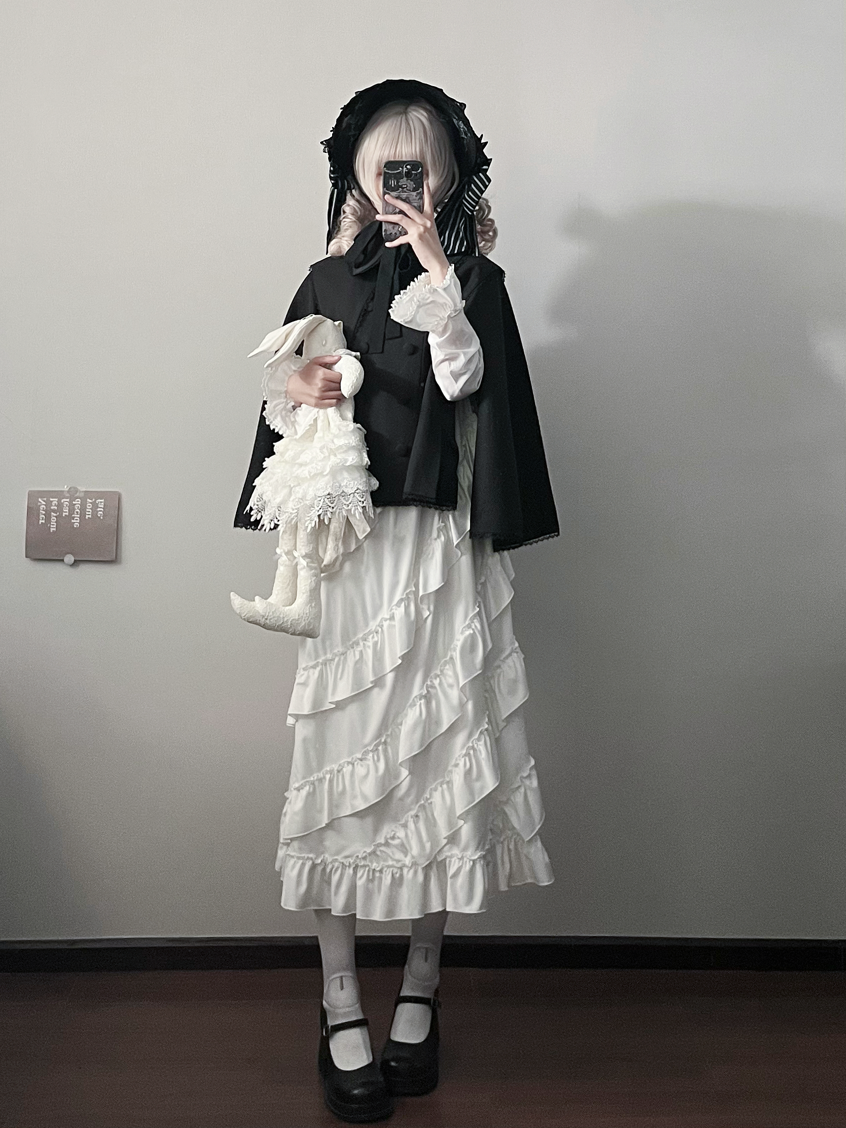 Ouji Lolita Cape Coat, Detachable False Collar 44549:812717
