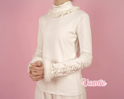 (Buy for me)Vcastle~Sweet Lolita High-neck Winter Fleece-lined Sweater   