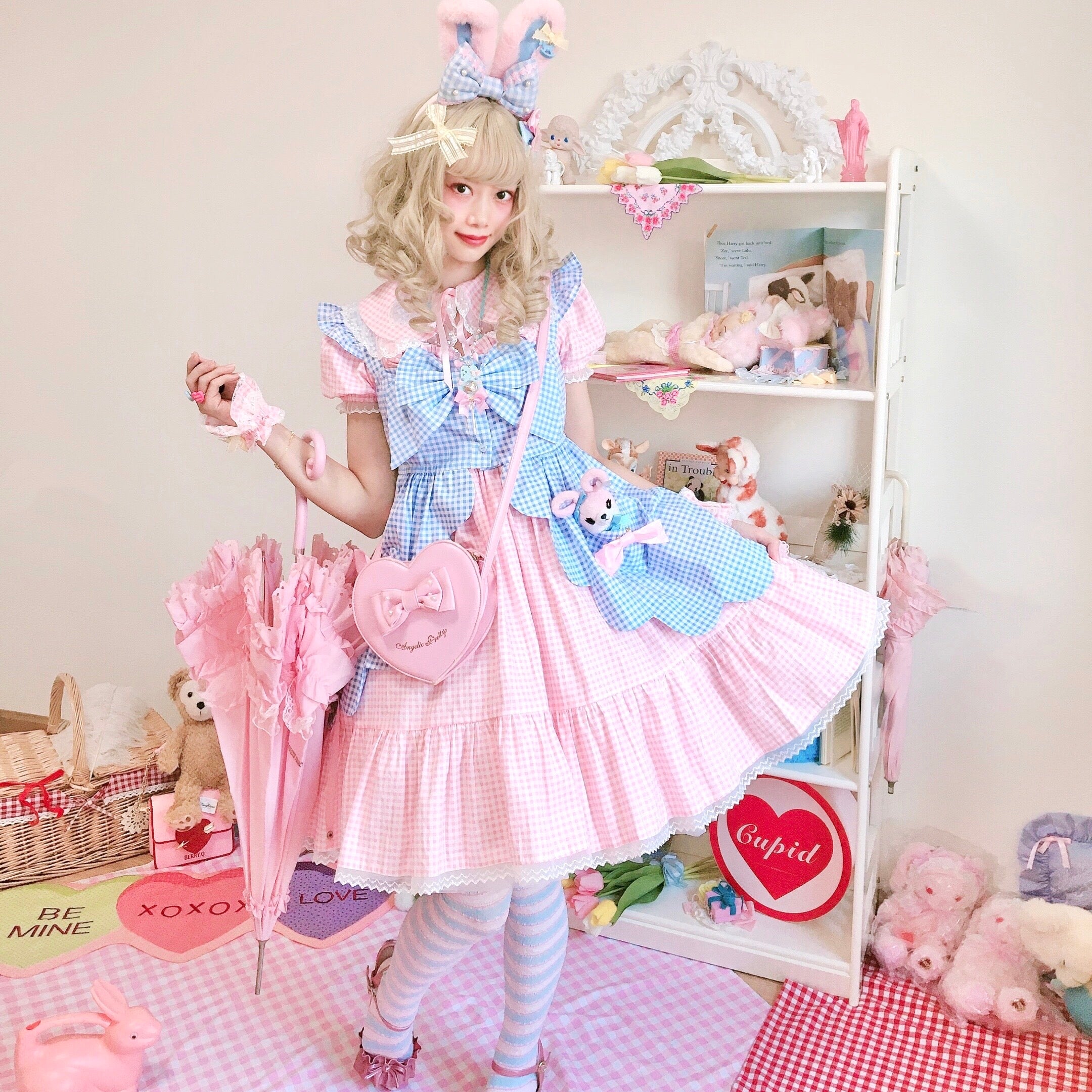 Fluff Mollie~Split Pea Breakfast~Kawaii Lolita Cotton JSK 16742:748951