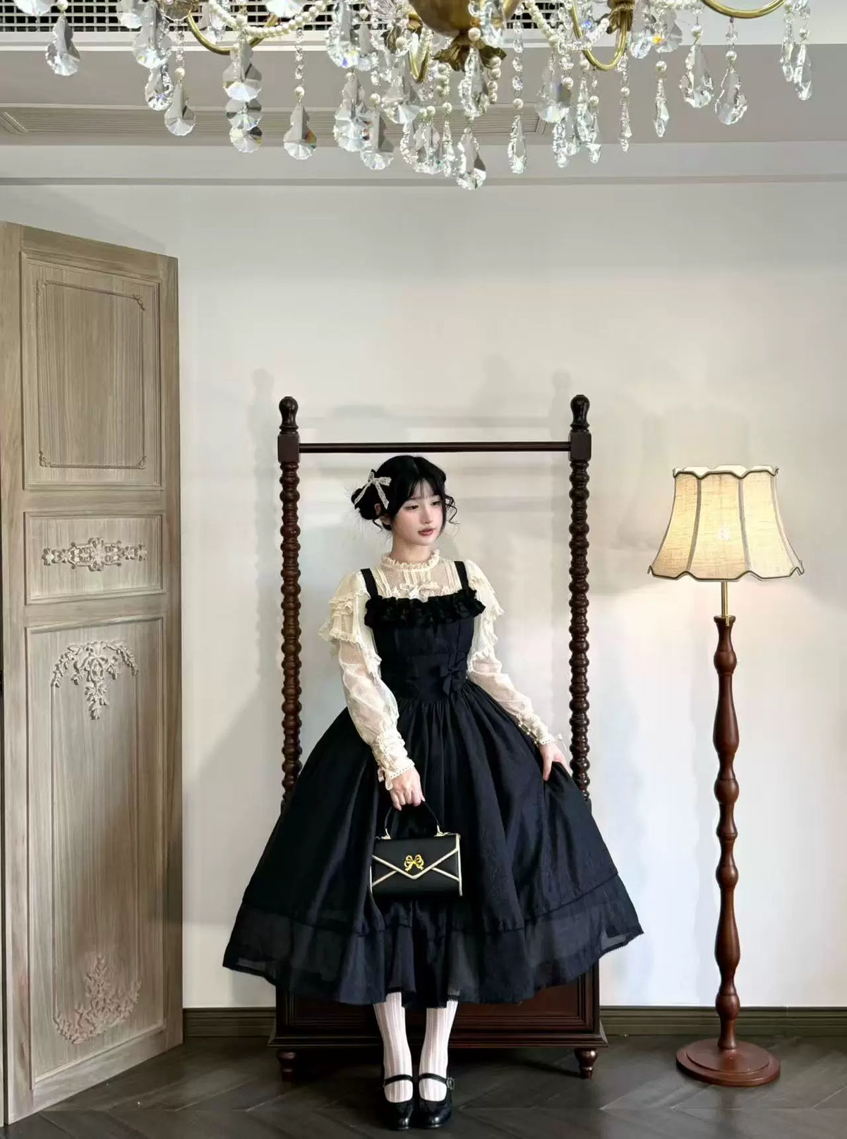 Kiss of Nyx 2.0 - Plus Size Classic Lolita Solid JSK Dress, Boned Waist 45947:869499