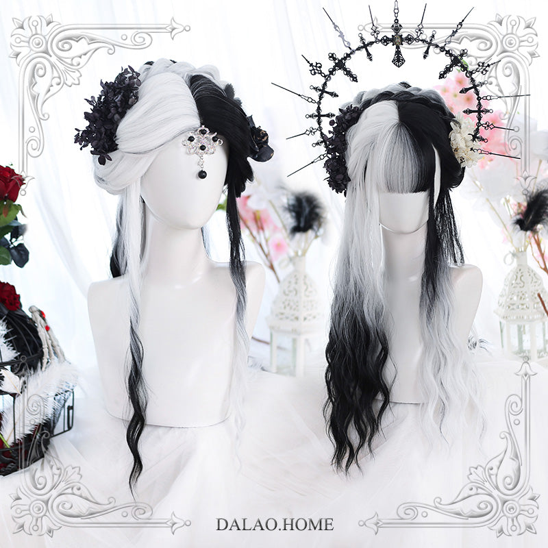 Dalao Home~Pride and Greed~Lolita long wig with water ripples Pride★snow moon dark night with a hair net  