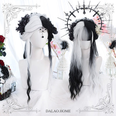 Dalao Home~Pride and Greed~Lolita long wig with water ripples Pride★snow moon dark night with a hair net  