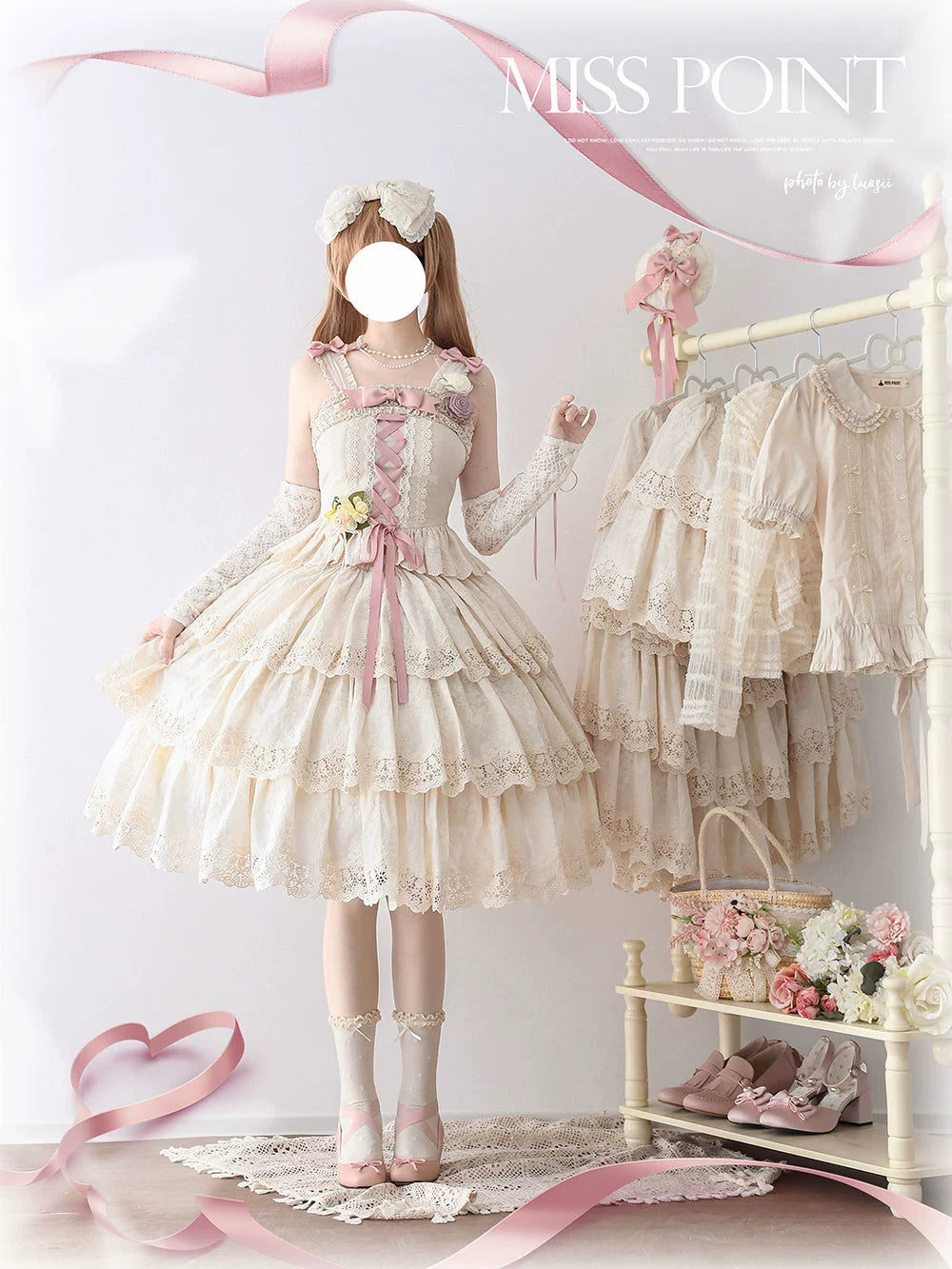 Miss Point - Forest Waltz - Classic Lolita Blouse & Multi-Tiered Ruffles SK 44233:800042