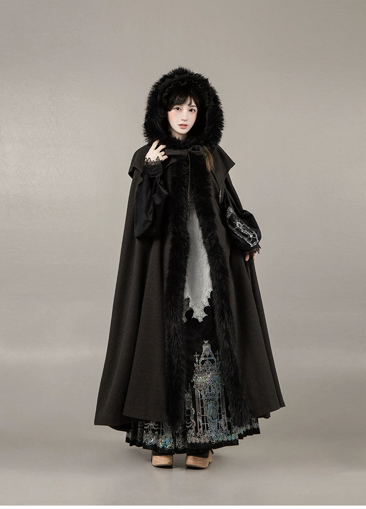 With PUJI - Letter and Poetry · Raven's Night Song - Gothic Lolita Black Cloak