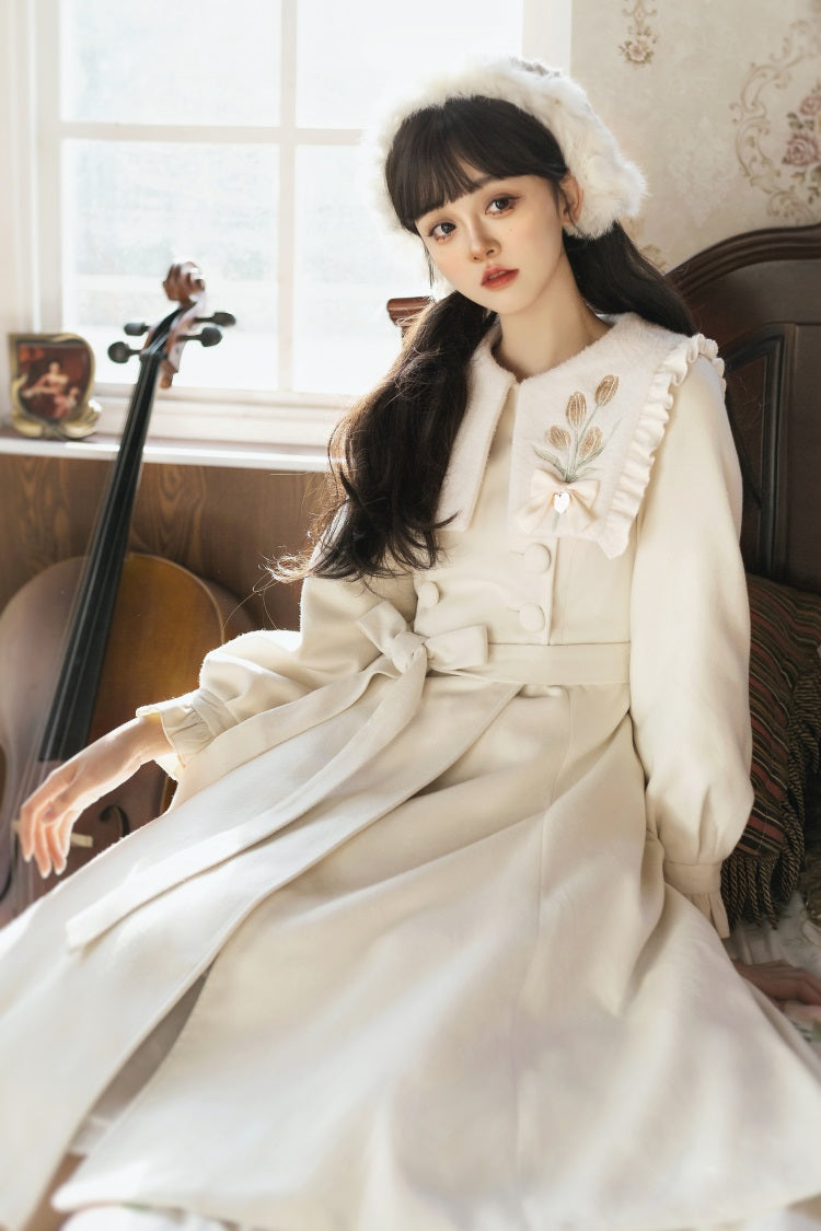 Letters from Unknown Star - Tulip Coat - Winter Elegant Lolita Dress Overcoat