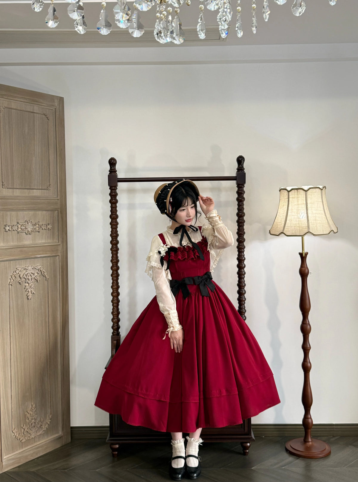 Kiss of Nyx 2.0 - Plus Size Classic Lolita Solid JSK Dress, Boned Waist 45947:869491