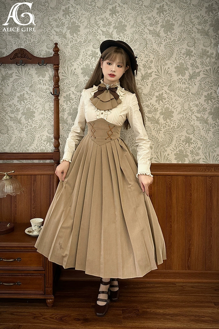 (BFM)Alice Girl~Two-Piece Lolita Dress~Detective Butler Blazer Long Sleeve OP   