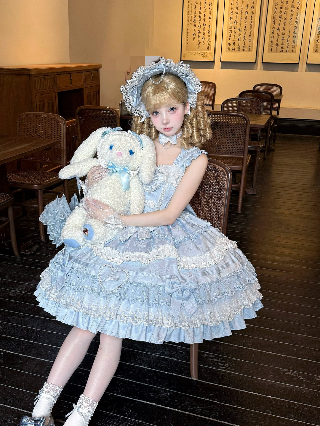 Immersive original~Belia~Old School Lolita JSK Sweet Doll Princess Dress