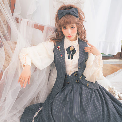 Miss Point~Rose Doll~Elegant Lolita Mutton Sleeve Blouse   