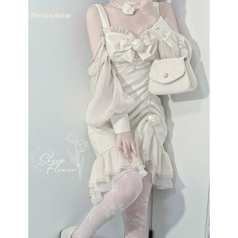 (BFM)Melonshow~Chinese Style Lolita Dress~Camellia 2.0 Cheongsam Mermaid JSK 31826:371556