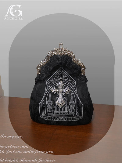 Alice Girl~Cross Church~Retro Lolita Handbag Cross Church Handbag Black  