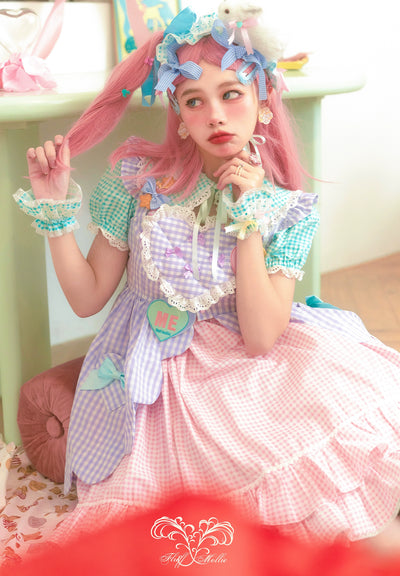 (BFM)Fluff Mollie~Bean Breakfast~Sweet Lolita Overskirt Daily Daily Petaled Skirt 2.0 Violet  