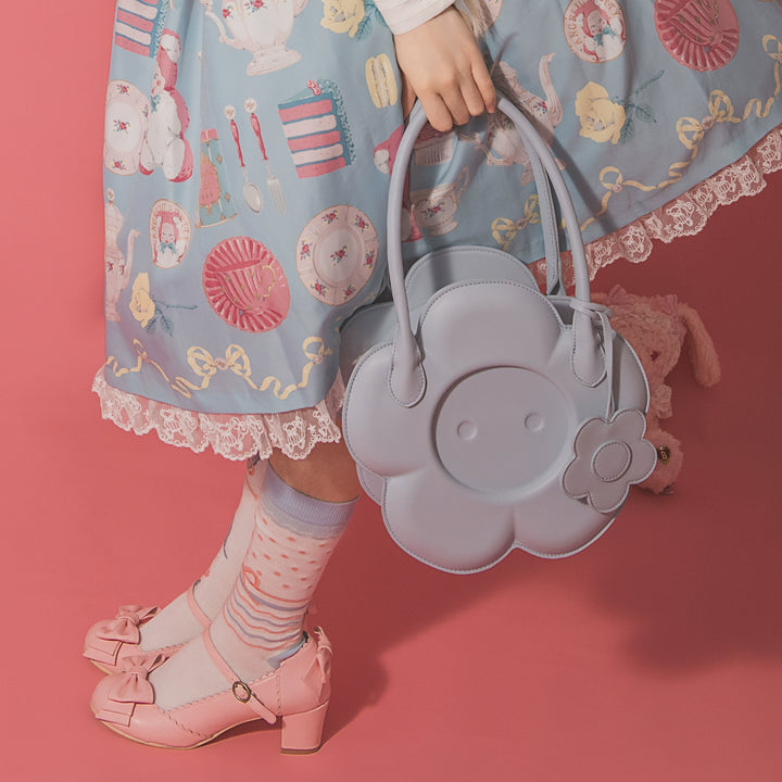 Hymn Originals~Daily Lolita Bag Small Flower Button Bag   