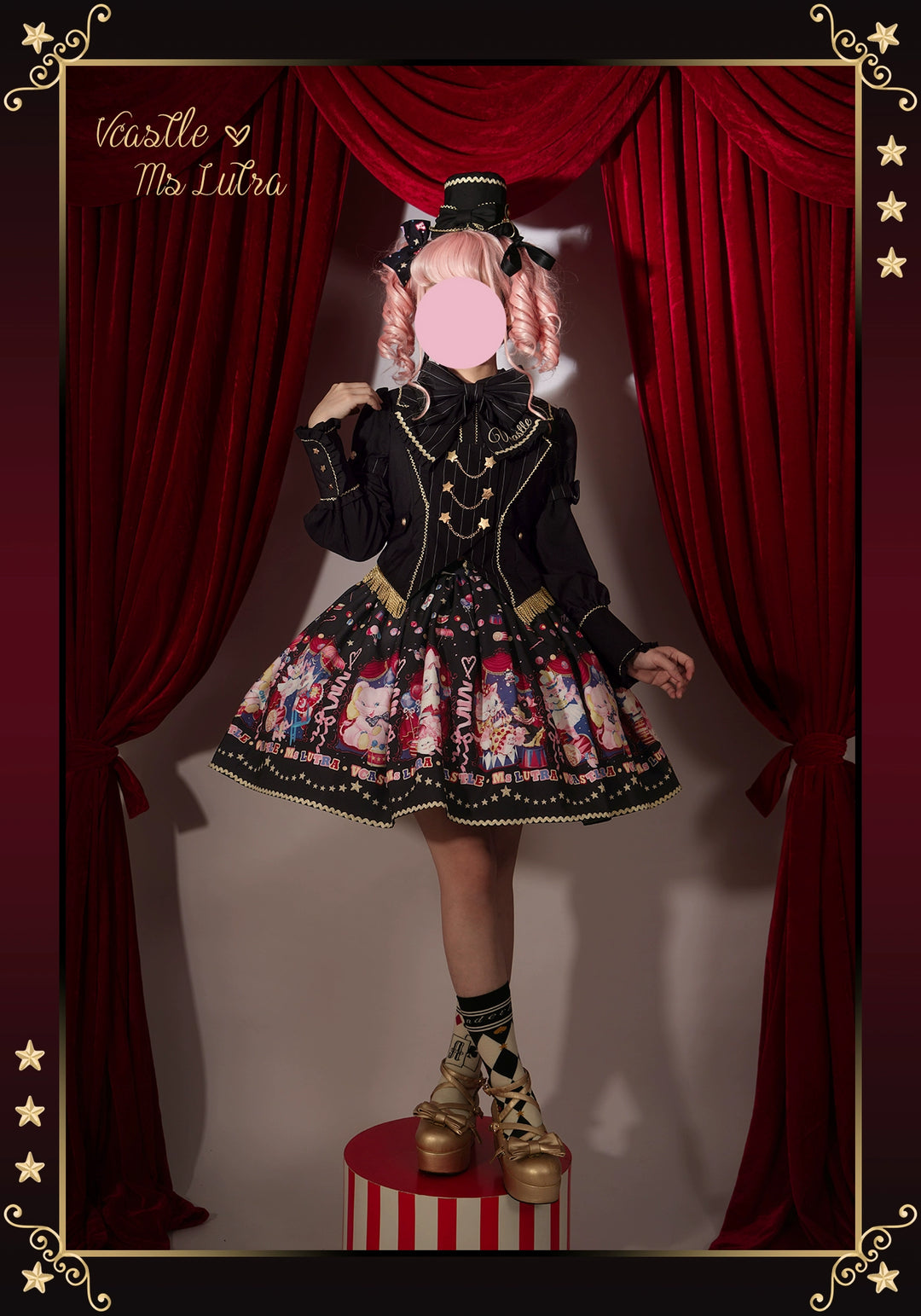 Vcastle~IP Collab Sweet Lolita Salopette and SK 40848:681926