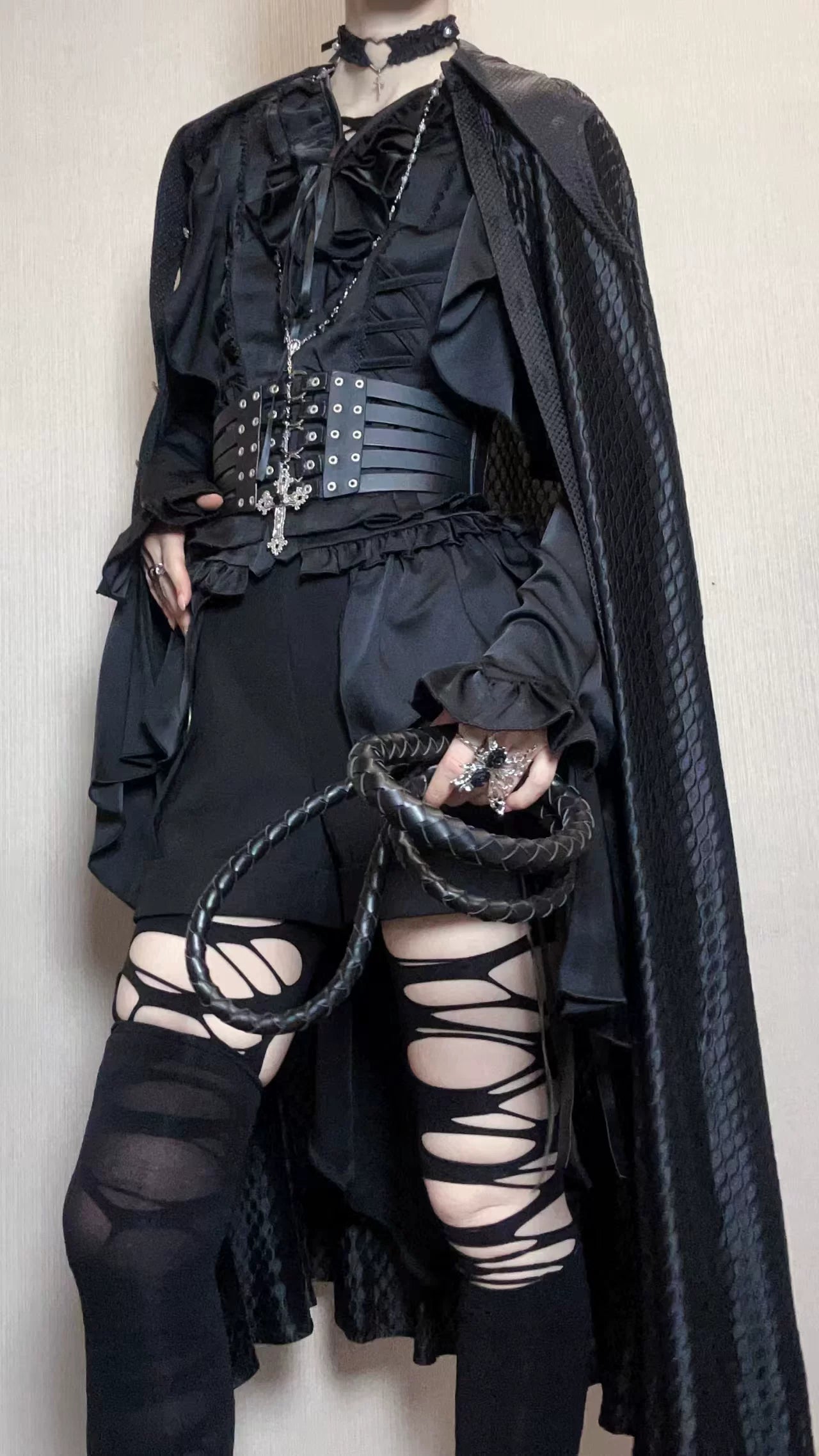 Abyssal Echo - Mermaid Inspired Ouji Lolita Shirt & Side Zipper SK Dress 44434:809304