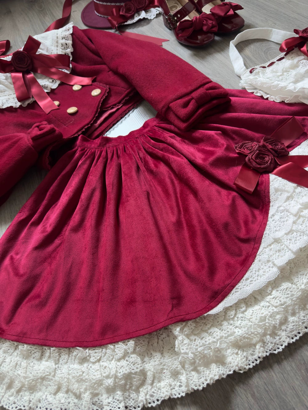 LeMiroir - Winter Solstice - Elegant Lolita Winter Short Coat & SK 44069:794246