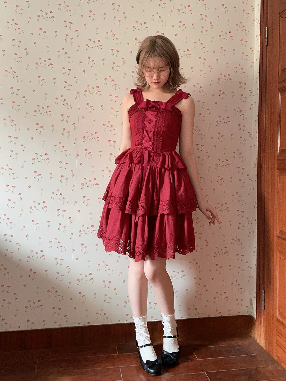 Miss Point - Forest Waltz - Classic Lolita Blouse & Multi-Tiered Ruffles SK 44233:800070