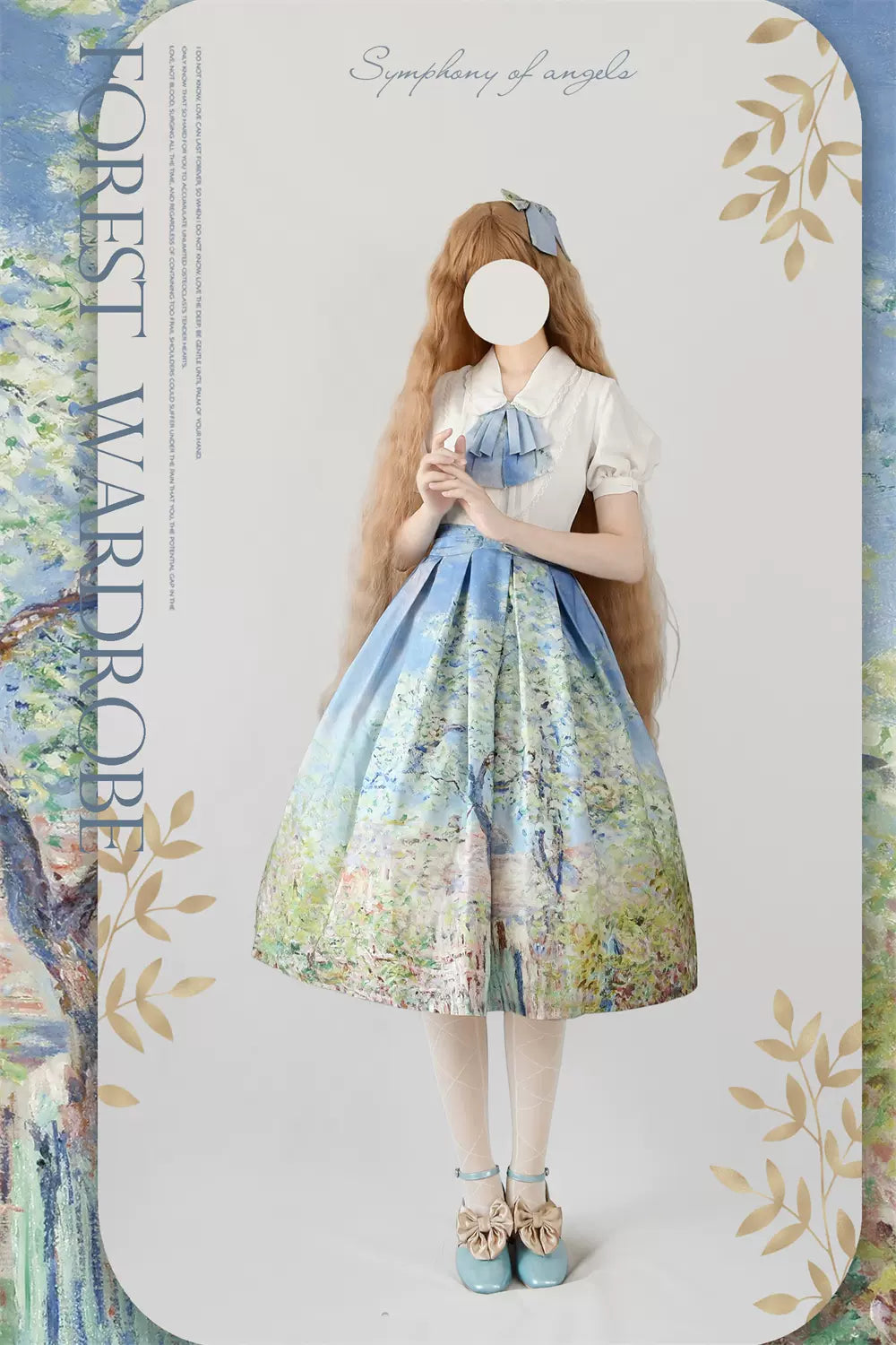 Forest Wardrobe~daily Lolita Retro Classic Monet Oil Forest Wardrobe~daily Lolita Retro Classic Monet Oil