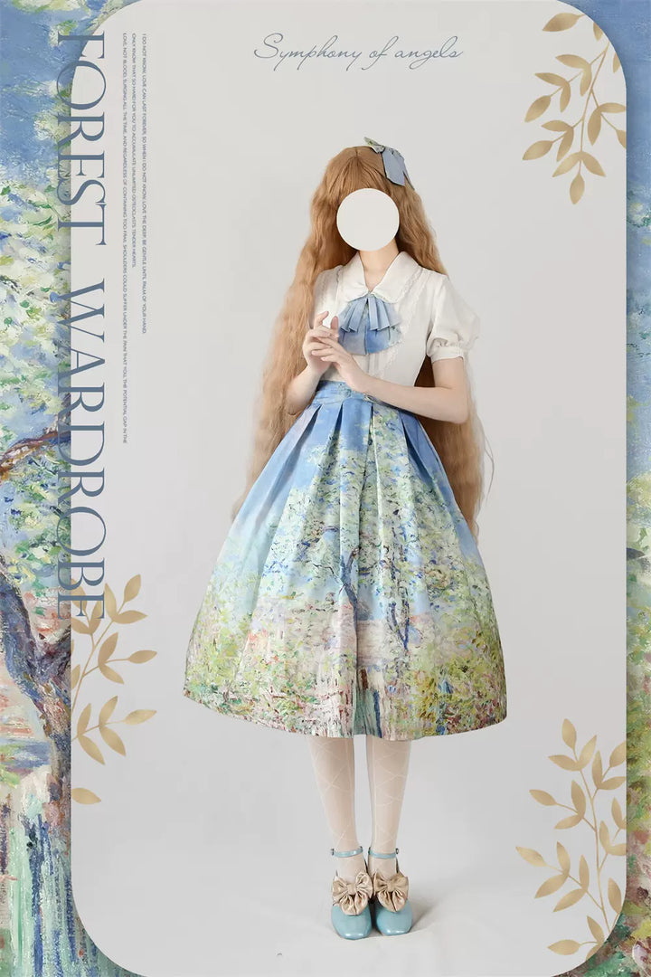 Forest Wardrobe~Daily Lolita Retro Classic Monet Oil Painting SK S No.9 