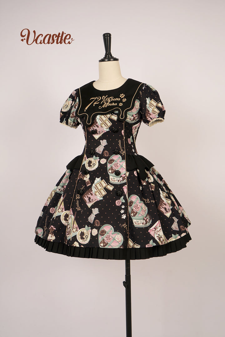 Vcastle~Mocha Choc~Kawaii Lolita Slopette Dress Suit Multicolors S black OP 