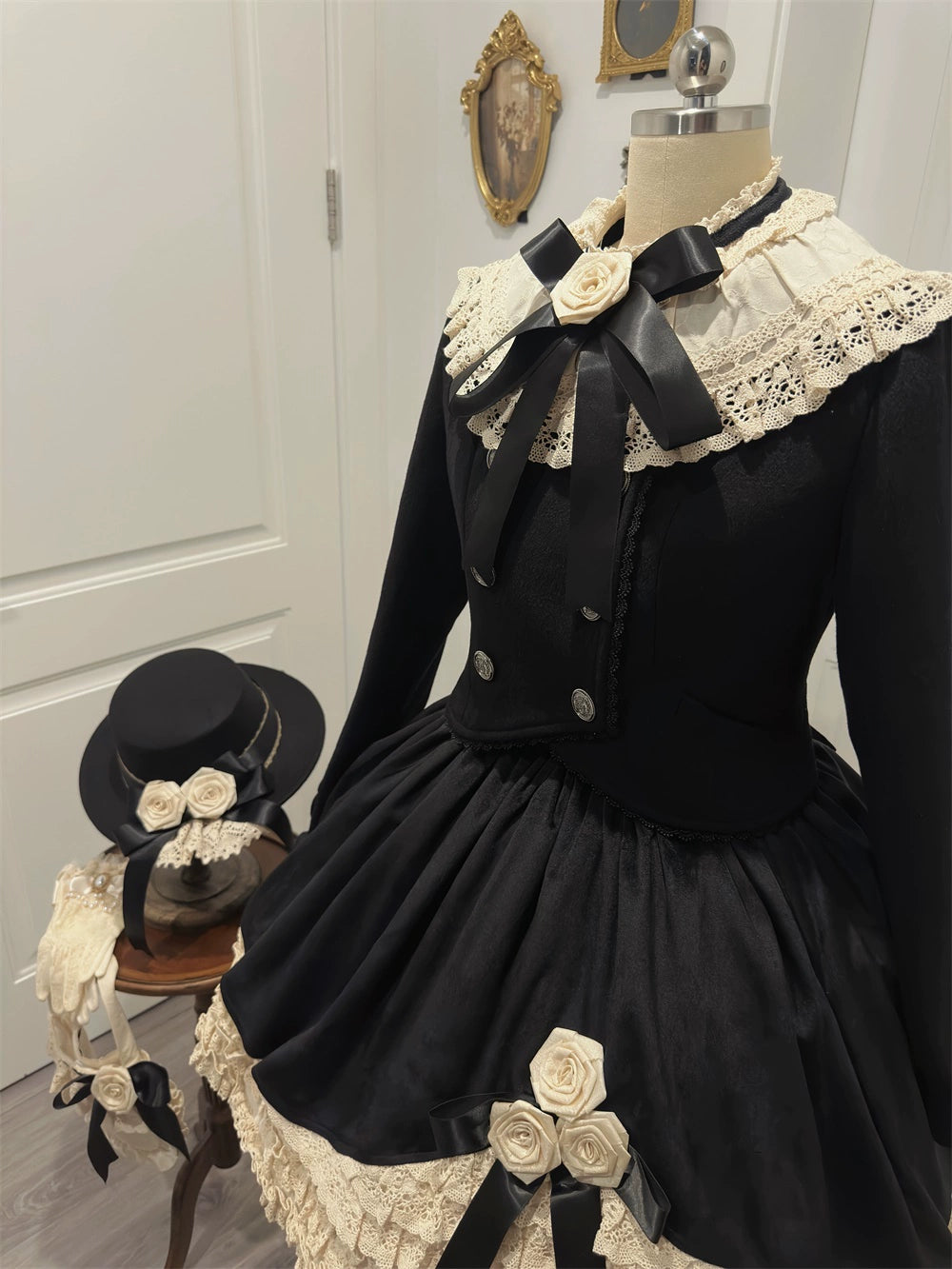 LeMiroir - Winter Solstice - Elegant Lolita Winter Short Coat & SK 44069:794210