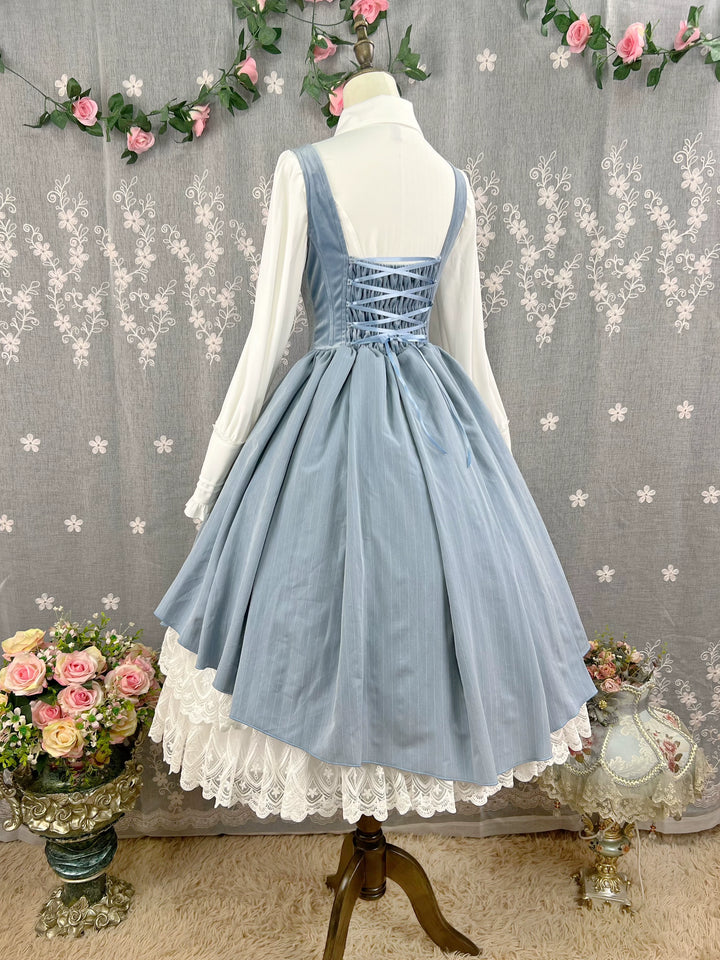 DMFS Lolita~Dreamland of Enchantment~Classic Lolita JSK Retro Bust-supporting Lolita Dress