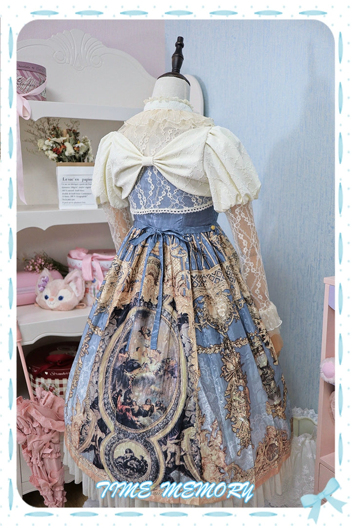 Time Memory~Petite Rose~Classic Lolita Bolero with Lace Sleeves