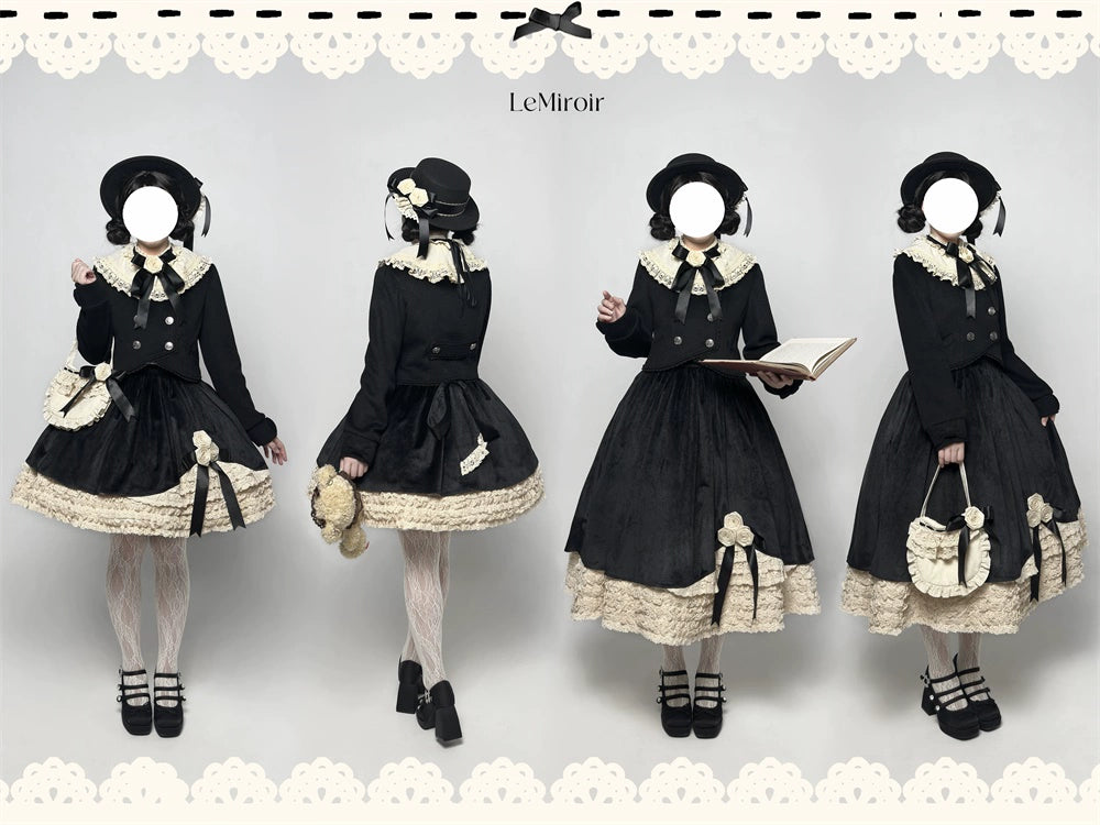 LeMiroir - Winter Solstice - Elegant Lolita Winter Short Coat & SK 44069:794198