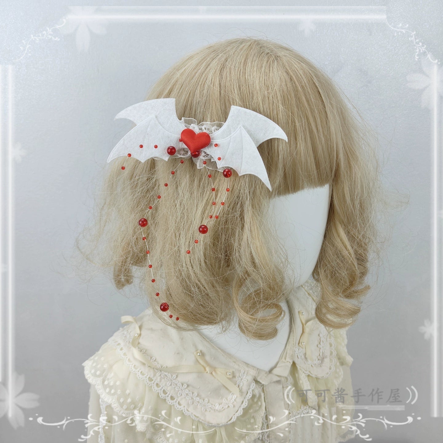 Cocoa Jam - Halloween Gothic Lolita Accessories, White Bride Style 43903:789532