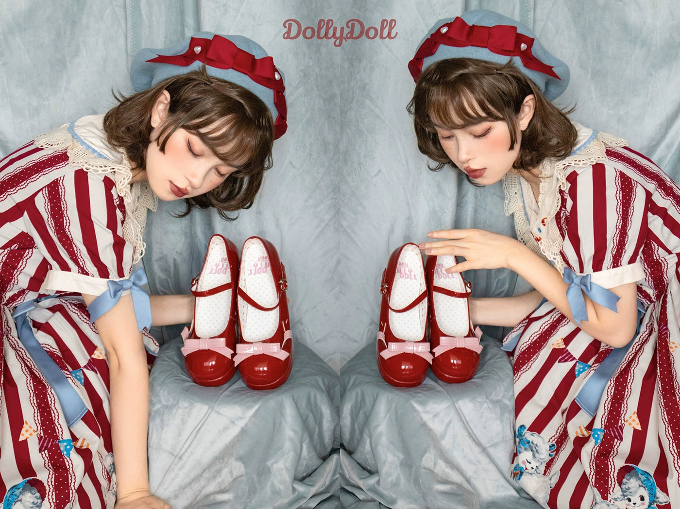 Dolly Doll~Lovers' Gift~Round Toe Middle Heel Mary Jane Lolita Shoes   